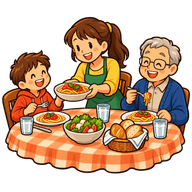 Una cena in famiglia