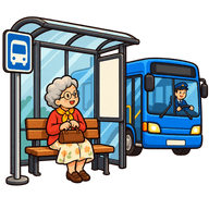 Alla fermata dell’autobus